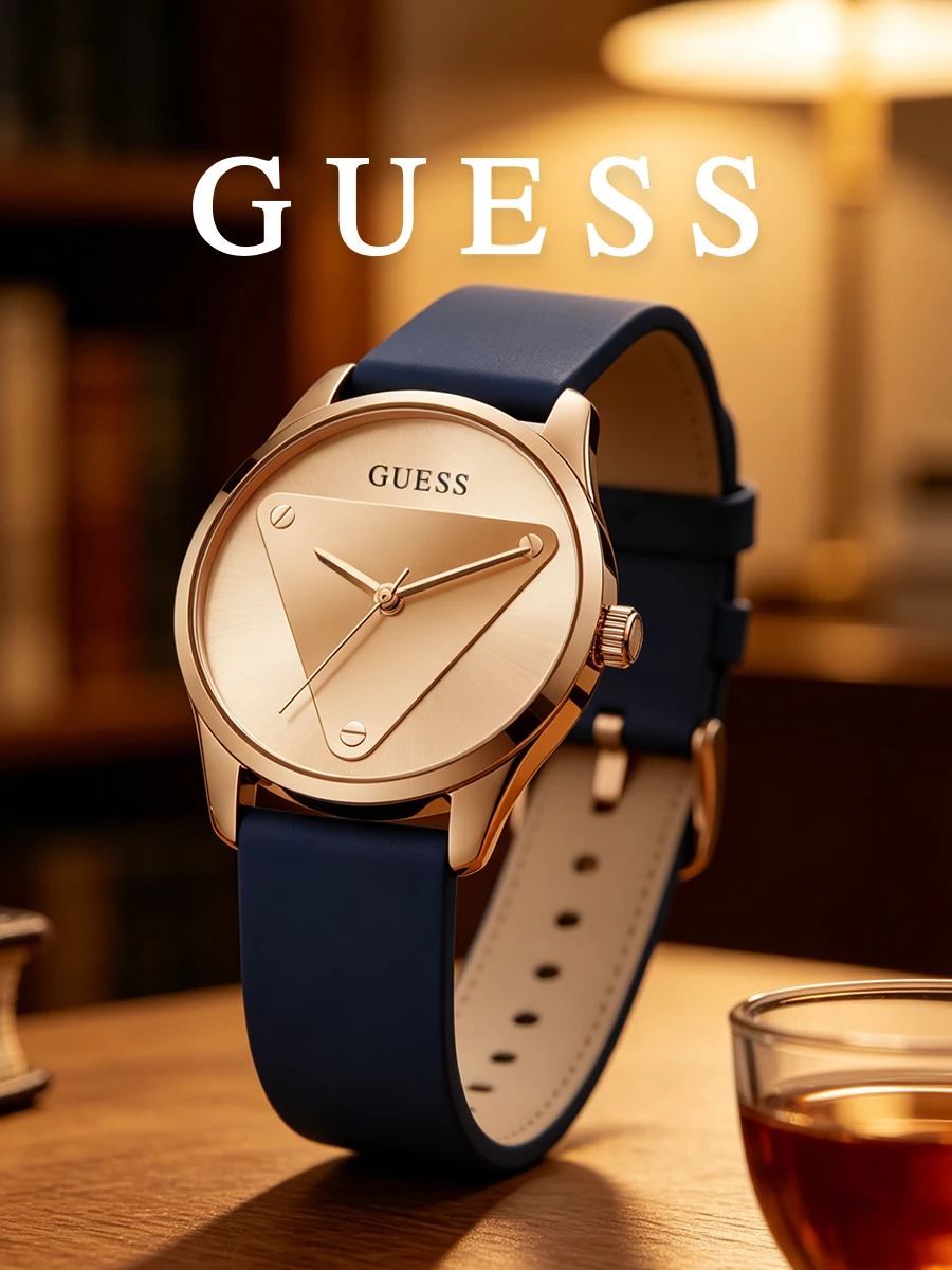 GUESS Women Quartz Wristwatch Luxury Rose Gold Round Dial Blue Silicone Band Waterproof Dress Watch For Party Dating Gift For Gi
GUESS Women Quartz Wristwatch Luxury Rose Gold Round Dial Blue Silicone Band Waterproof Dress Watch For Party Dating Gift For Gi