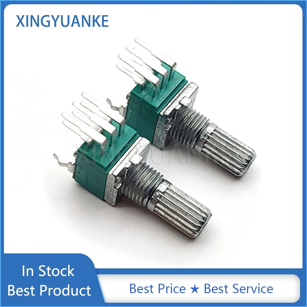 3PCS RK097G 097 Type Double Vertical Bent Foot 6Pin B20K B203 Audio Volume Adjustment Potentiometer Flower Shaft Length 15mm
3PCS RK097G 097 Type Double Vertical Bent Foot 6Pin B20K B203 Audio Volume Adjustment Potentiometer Flower Shaft Length 15mm