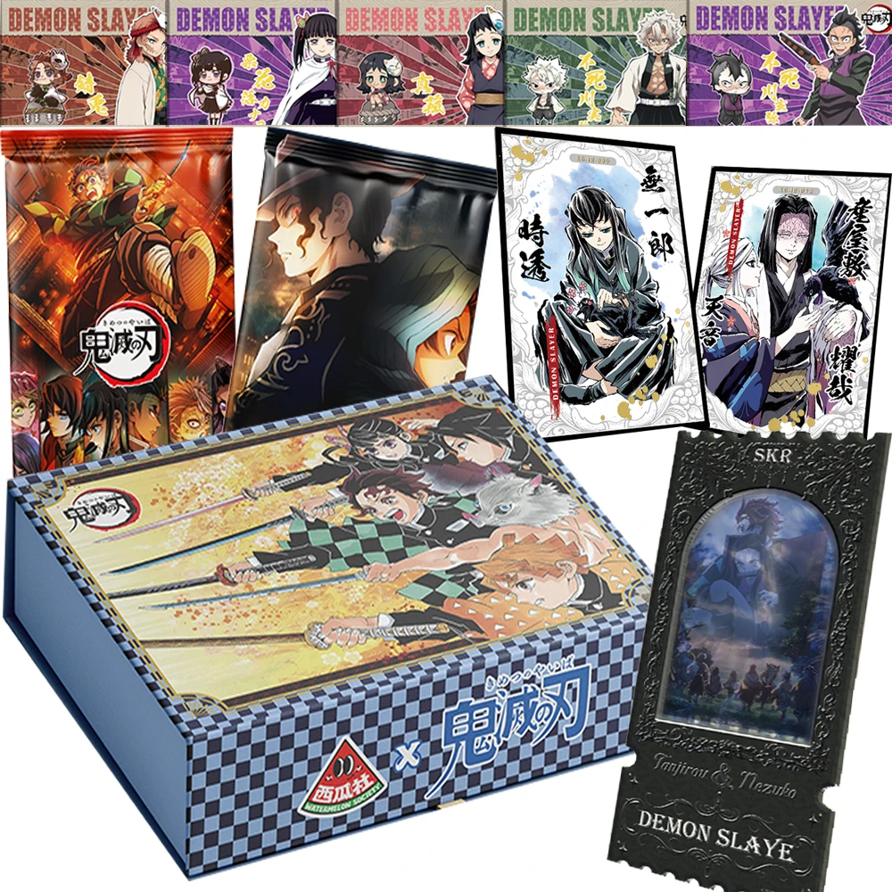Demon Slayer Collection Cards Anime Character Charm Incense Kimono Special Shape Design Roles Cards Booster Box Kids Fun Gifts
Demon Slayer Collection Cards Anime Character Charm Incense Kimono Special Shape Design Roles Cards Booster Box Kids Fun Gifts