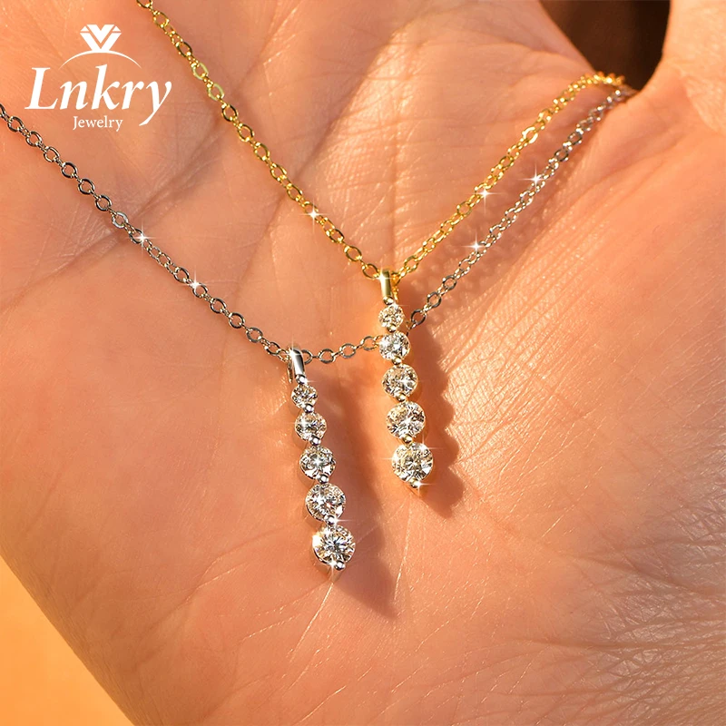 Lnkry 14k Gold Filled Chain Necklace Sparkling Five Stones Moissanite Pendant Necklace For Women Wedding Jewelry Gift
Lnkry 14k Gold Filled Chain Necklace Sparkling Five Stones Moissanite Pendant Necklace For Women Wedding Jewelry Gift