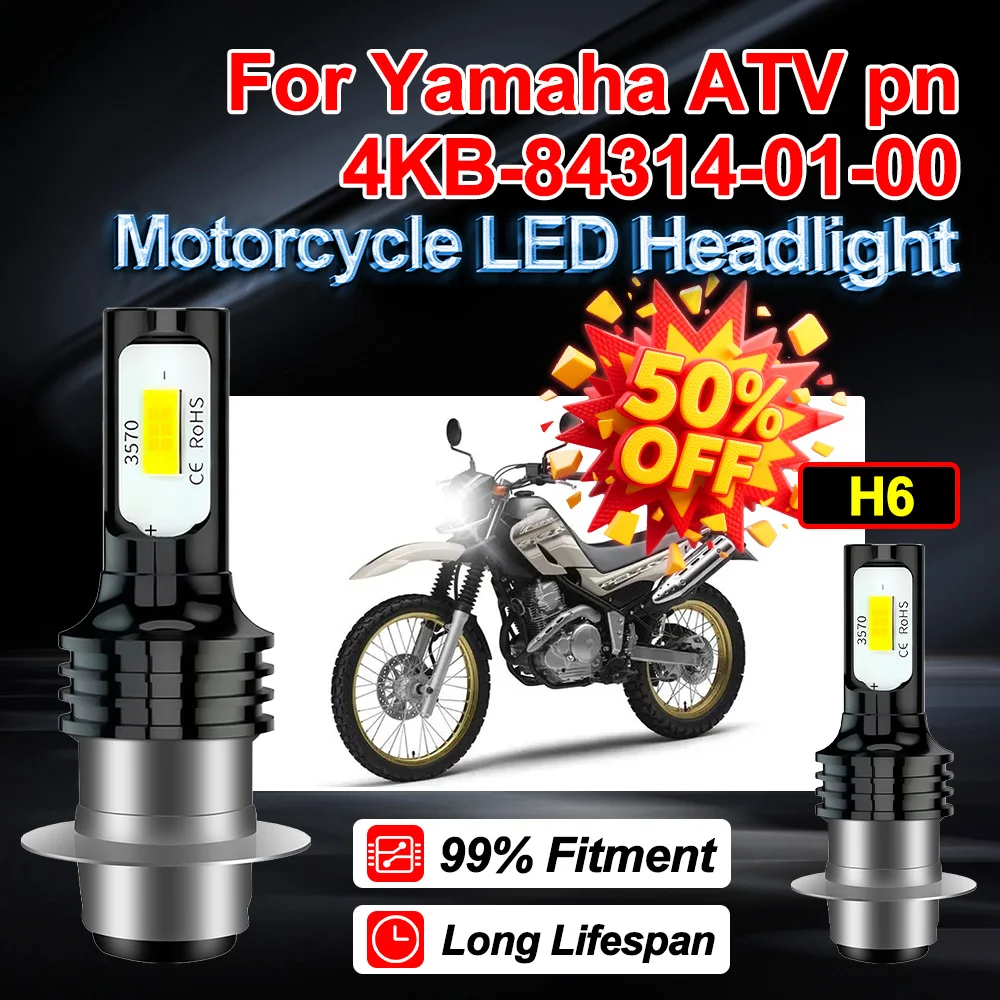 1X 2X H6 For Yamaha ATV pn 4KB-84314-01-00 Motorcycle LED Headlight Ampoule 150W Hi-Lo Beam Auxiliary Light Lamp Bulb 6000K 12V
1X 2X H6 For Yamaha ATV pn 4KB-84314-01-00 Motorcycle LED Headlight Ampoule 150W Hi-Lo Beam Auxiliary Light Lamp Bulb 6000K 12V