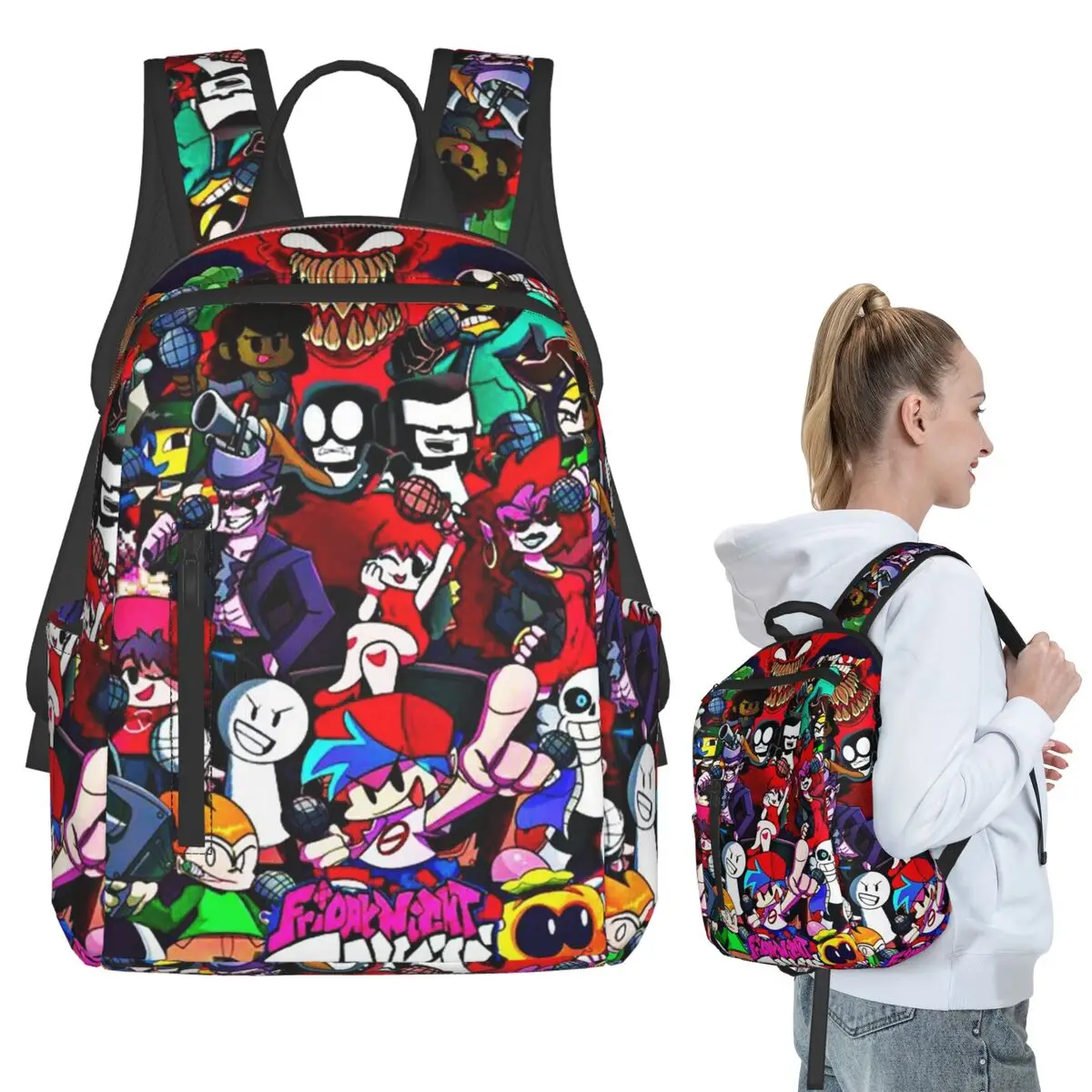 Friday Night Funkin Characters Fnf Game Backpack Student BookBag Children School Bag Computer Shoulder Bags Men Women
Friday Night Funkin Characters Fnf Game Backpack Student BookBag Children School Bag Computer Shoulder Bags Men Women