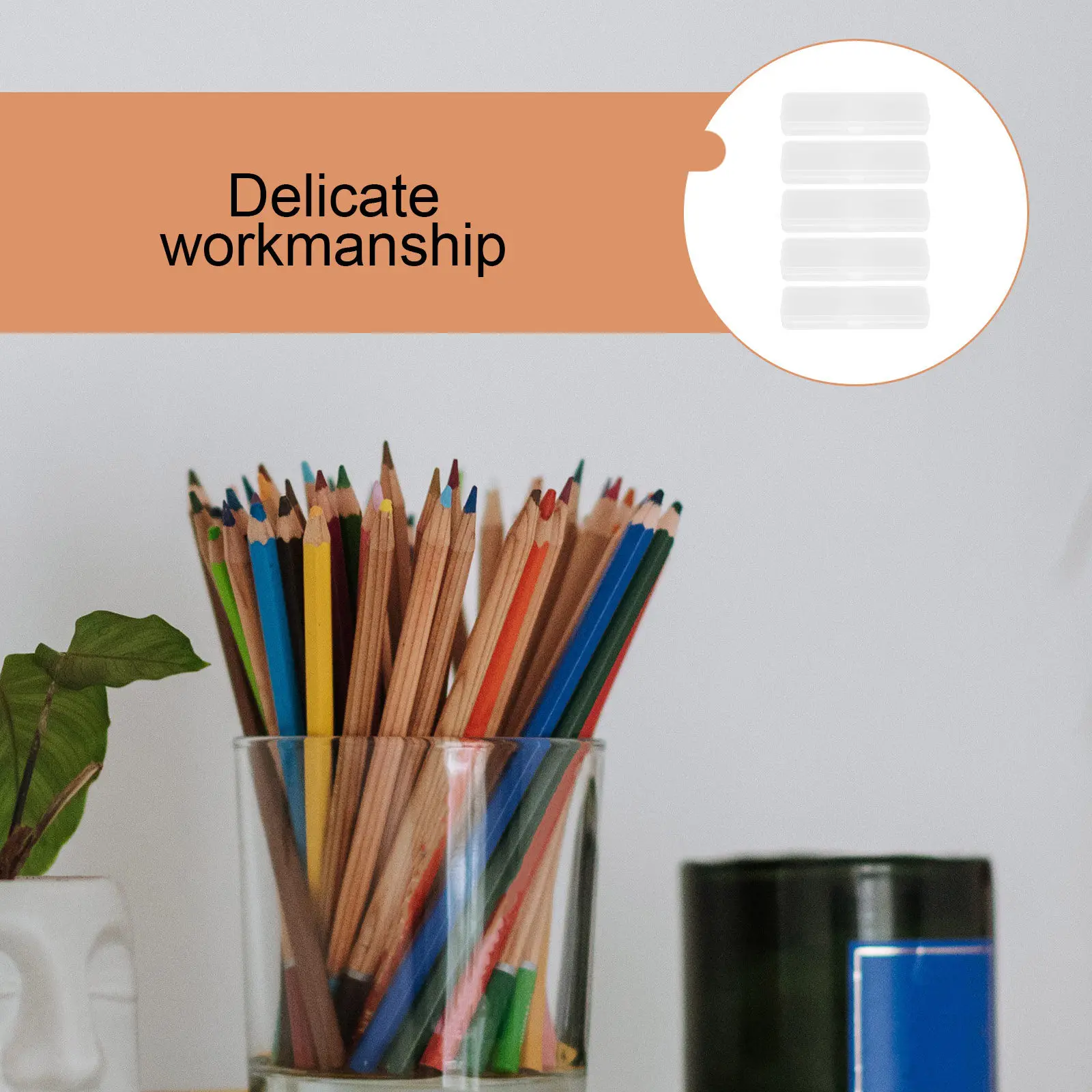 5Pcs Pencil Storage Box Plastic Oblong Stationery Holder Compact Dustproof Pen Organizer Multipurpose Small Pencil Holder
5Pcs Pencil Storage Box Plastic Oblong Stationery Holder Compact Dustproof Pen Organizer Multipurpose Small Pencil Holder