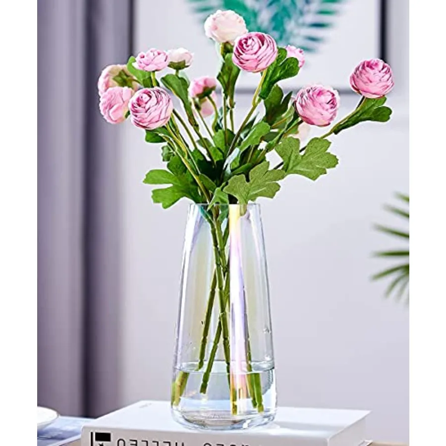 Flower Vase Modern Home Decor Glass Vase for Bouquet 8.7" Centerpiece Decor Room Living Room Library Office Table Entryway Mode
Flower Vase Modern Home Decor Glass Vase for Bouquet 8.7" Centerpiece Decor Room Living Room Library Office Table Entryway Mode
