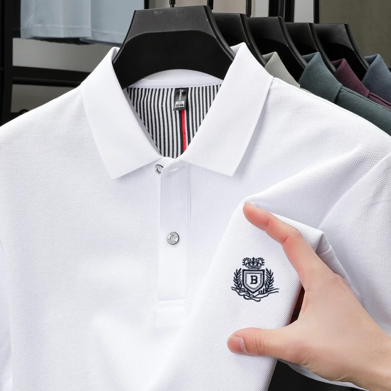 100% pure cotton high-end brand men's short sleeved polo shirt summer fashion new item hot selling embroidered golf top T-shirt
100% pure cotton high-end brand men's short sleeved polo shirt summer fashion new item hot selling embroidered golf top T-shirt
