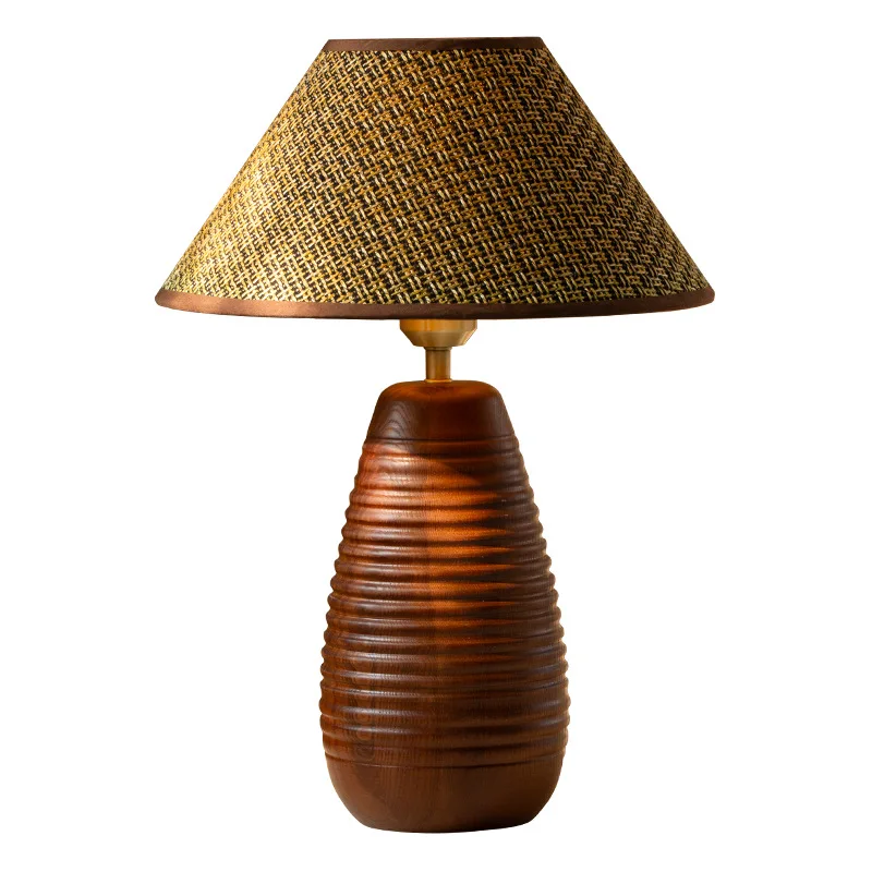 New Chinese desk lamp, living room, bedroom, study, quiet wind designer handmade solid wood homestay
New Chinese desk lamp, living room, bedroom, study, quiet wind designer handmade solid wood homestay