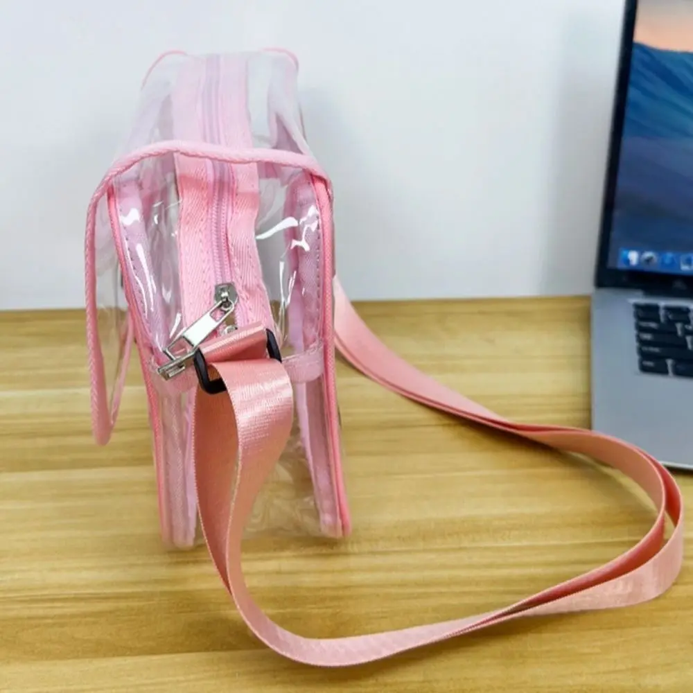 Simple Fashion PVC Crossbody Bag Transparent Zipper Shoulder Bag Solid Color Large Capacity Tote Handbag Festivals
Simple Fashion PVC Crossbody Bag Transparent Zipper Shoulder Bag Solid Color Large Capacity Tote Handbag Festivals