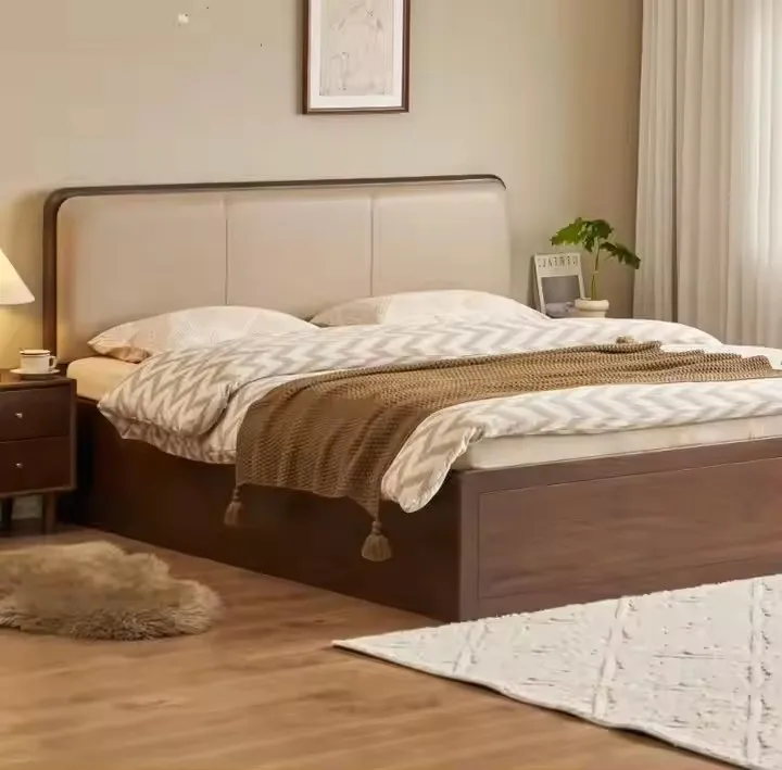 Factory Customized Bedroom Furniture Customized Queen King Size Solid Wood Bed Extended Headboard Wooden Beds
Factory Customized Bedroom Furniture Customized Queen King Size Solid Wood Bed Extended Headboard Wooden Beds