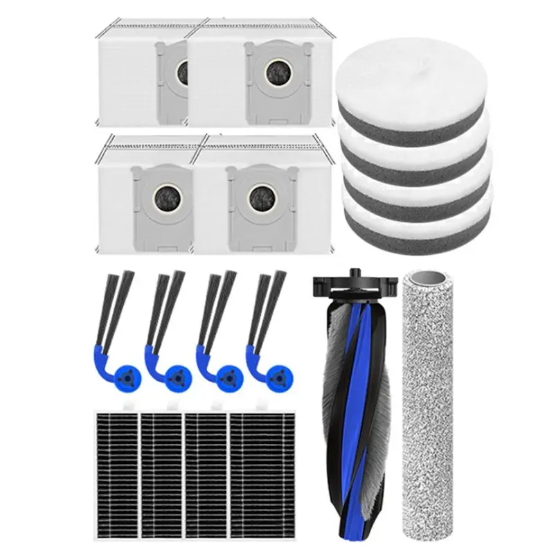 A29R For Ecovacs Deebot X12 Pro Robot Vacuum Cleaner Accessories- Main Side Brush Roller Mop Dust Bag Filter Replacement(18PCS)
A29R For Ecovacs Deebot X12 Pro Robot Vacuum Cleaner Accessories- Main Side Brush Roller Mop Dust Bag Filter Replacement(18PCS)