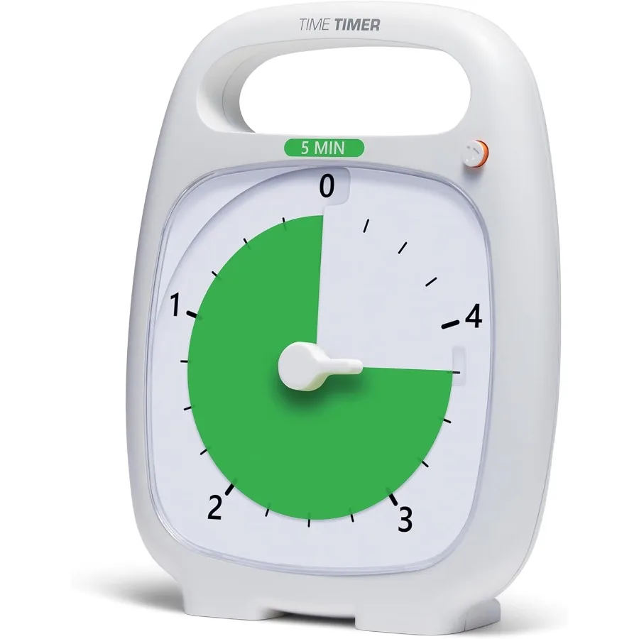 PLUS 5 Minute Desk Visual Timer with Portable Handle for Classroom Office and Homeschooling Environments Silent Operation Study
PLUS 5 Minute Desk Visual Timer with Portable Handle for Classroom Office and Homeschooling Environments Silent Operation Study
