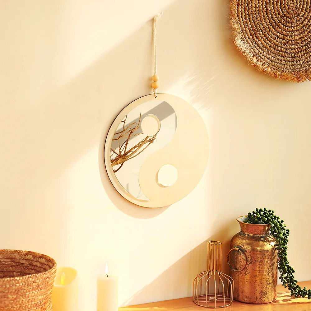 Gossip Wood Bottom Acrylic Mirror DIY Handcraft Rattan Round Mirror Wall Hanging Home Decor Accessories
Gossip Wood Bottom Acrylic Mirror DIY Handcraft Rattan Round Mirror Wall Hanging Home Decor Accessories