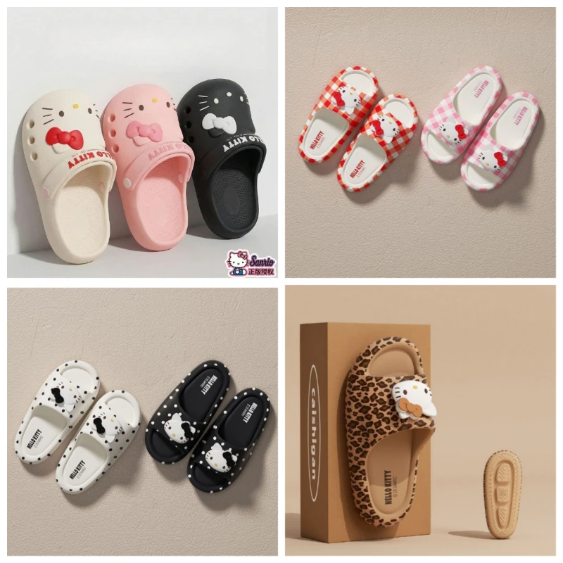 Sanrio Hello Kitty Plaid Soft Slippers Summer Outdoor Indoor Leopard Anti-Slip Flip Flops for Men EVA Slipper Women Beach Shoes
Sanrio Hello Kitty Plaid Soft Slippers Summer Outdoor Indoor Leopard Anti-Slip Flip Flops for Men EVA Slipper Women Beach Shoes