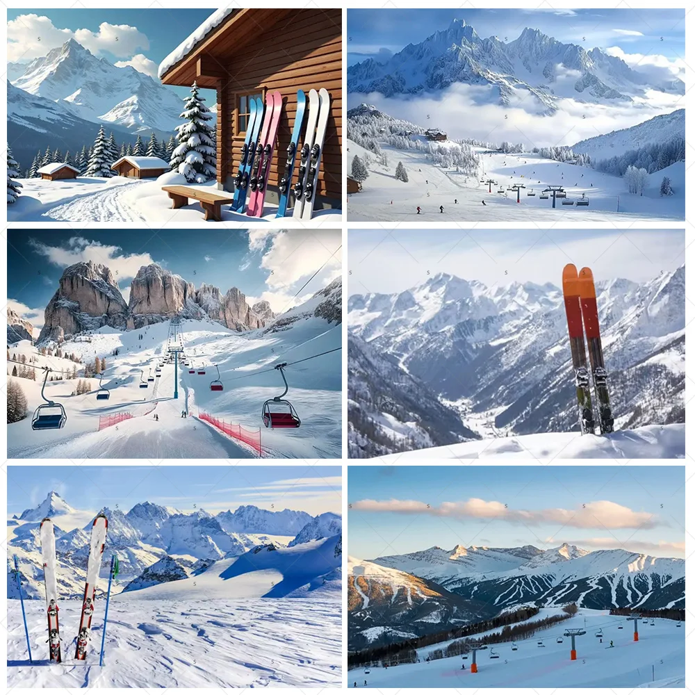 Snowy Mountain Ski Resort Photography Backdrop Supplies Cable Car Skiing Scene Background Banner Winter Sport Party Decoration 
Snowy Mountain Ski Resort Photography Backdrop Supplies Cable Car Skiing Scene Background Banner Winter Sport Party Decoration