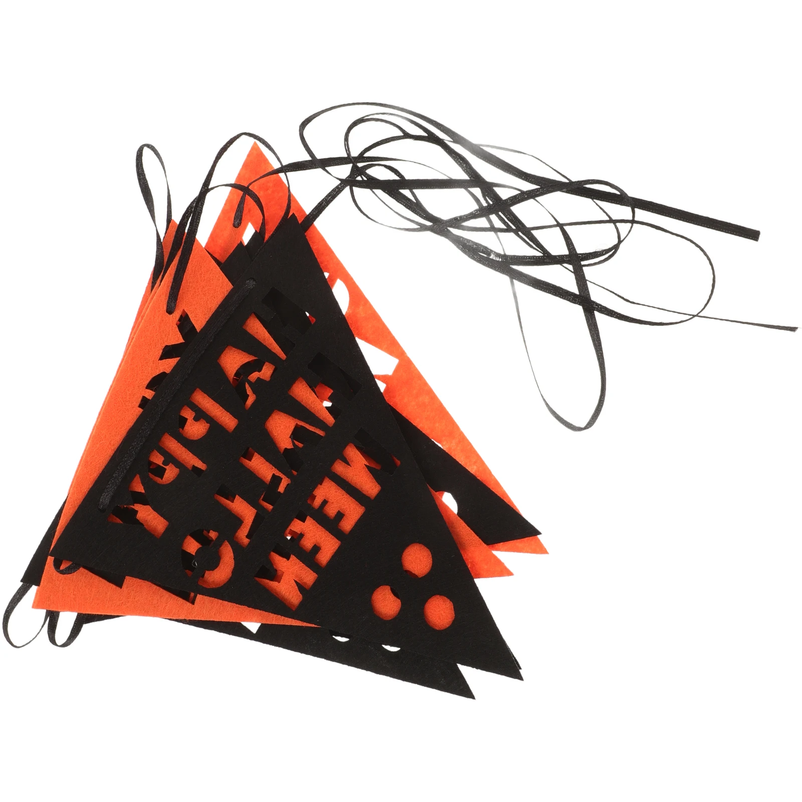 Felt Halloween Banner Decorative Party Layout Flag for Home Black Orange Triangle Bunting Lightweight Indoor Outdoor
Felt Halloween Banner Decorative Party Layout Flag for Home Black Orange Triangle Bunting Lightweight Indoor Outdoor