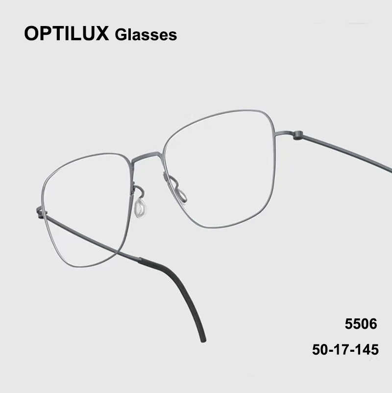 Ultralight Pure Titanium Bright Surface Square Screwless Glasses Frames Men's Women Business Eyeglasses 5506 Women Fashion Retro
Ultralight Pure Titanium Bright Surface Square Screwless Glasses Frames Men's Women Business Eyeglasses 5506 Women Fashion Retro