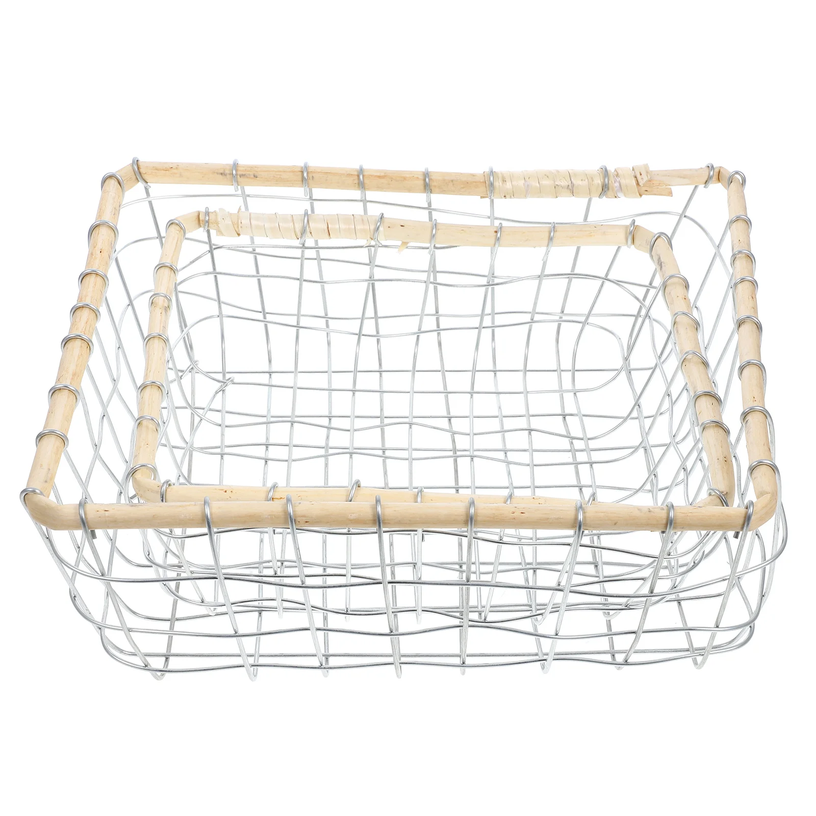 2 Pcs Storage Baskets Metal Baskets For Large Wire Fruit Bread Kitchen Organizer Metal Sundries Holder Farmhouse Basket
2 Pcs Storage Baskets Metal Baskets For Large Wire Fruit Bread Kitchen Organizer Metal Sundries Holder Farmhouse Basket