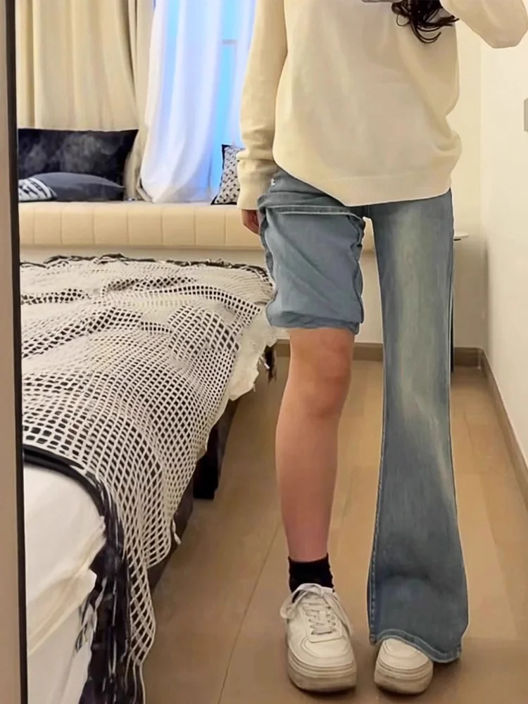 High Waist Bell Bot Jeans Women plus Size Conceal Meat Slimming Versatile Hoof Long Pants Casual Wear Denim Jeans
High Waist Bell Bot Jeans Women plus Size Conceal Meat Slimming Versatile Hoof Long Pants Casual Wear Denim Jeans