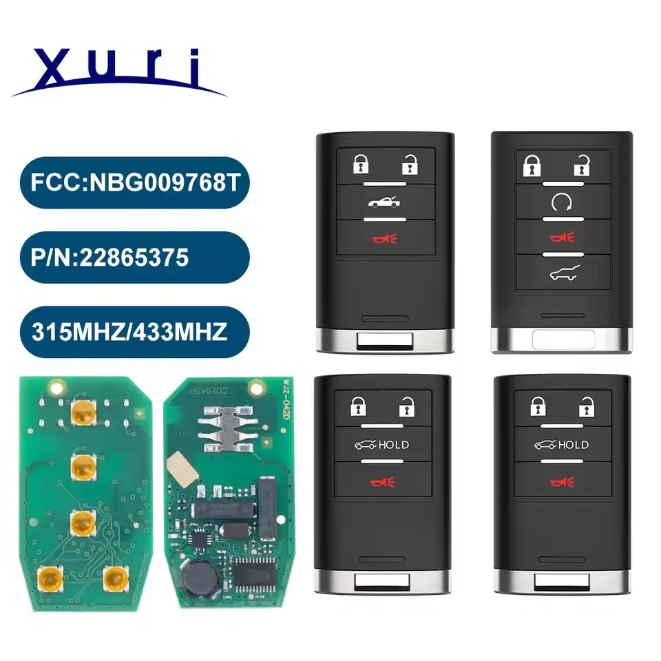 Xuri NBG009768T 315/433 МГц для Cadillac ATS SRX CTS XTS ELR DTS 2010 2011 2012 2013 2014 Smart Key Remote Keyless Entry Fob
Xuri NBG009768T 315/433 МГц для Cadillac ATS SRX CTS XTS ELR DTS 2010 2011 2012 2013 2014 Smart Key Remote Keyless Entry Fob