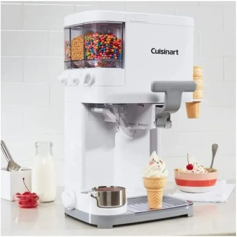 Cuisinart Soft Serve Ice Cream Machine- Mix It In Ice Cream Maker for Frozen Yogurt, Sorbet, Gelato, Drinks 1.5 Quart, White, 
Cuisinart Soft Serve Ice Cream Machine- Mix It In Ice Cream Maker for Frozen Yogurt, Sorbet, Gelato, Drinks 1.5 Quart, White,