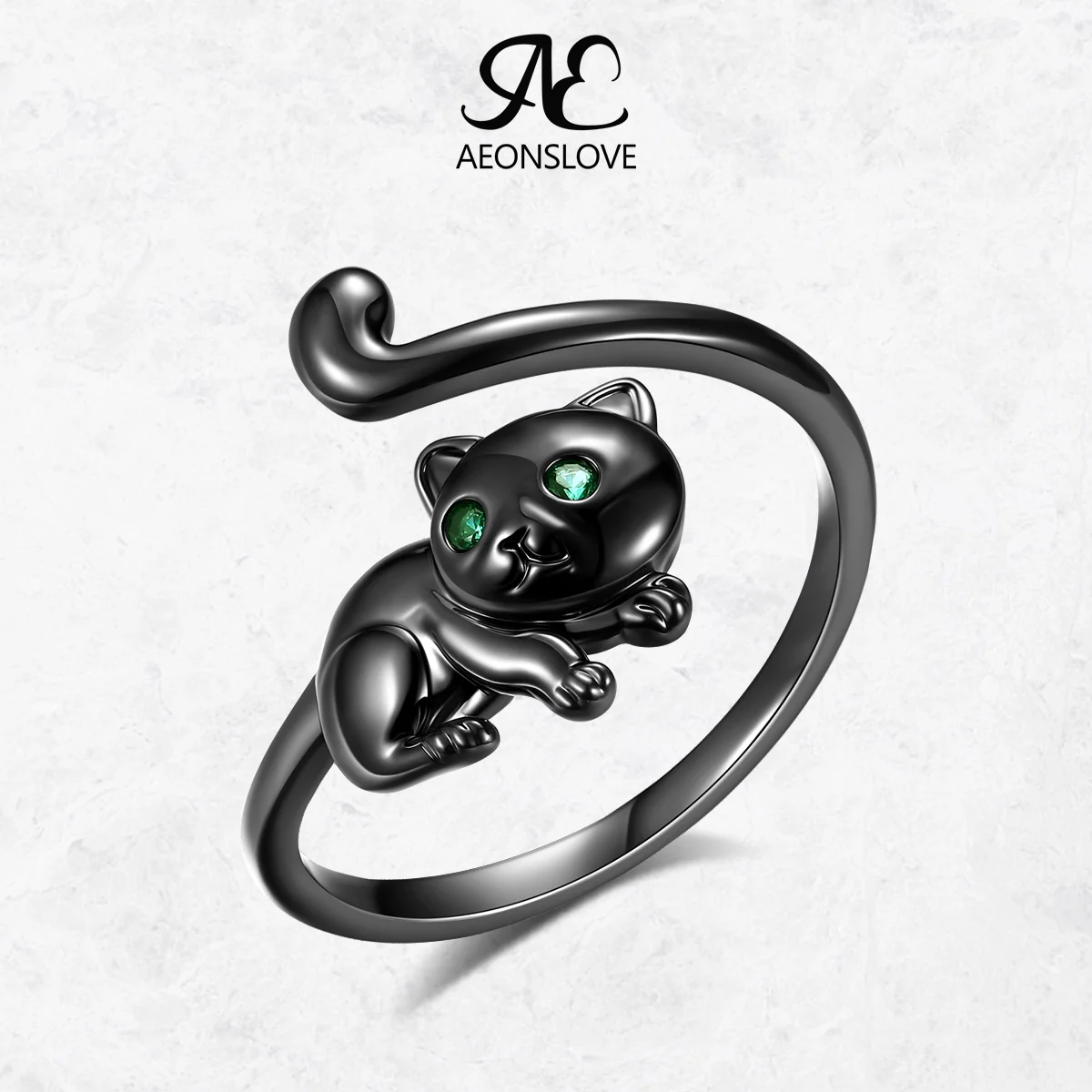 AEONSLOVE Cute Cat Open Ring for Women Girls Adjustable Black Cat Ring Wicca Pagan Animal Jewelry Party Gifts for Cat Lovers
AEONSLOVE Cute Cat Open Ring for Women Girls Adjustable Black Cat Ring Wicca Pagan Animal Jewelry Party Gifts for Cat Lovers
