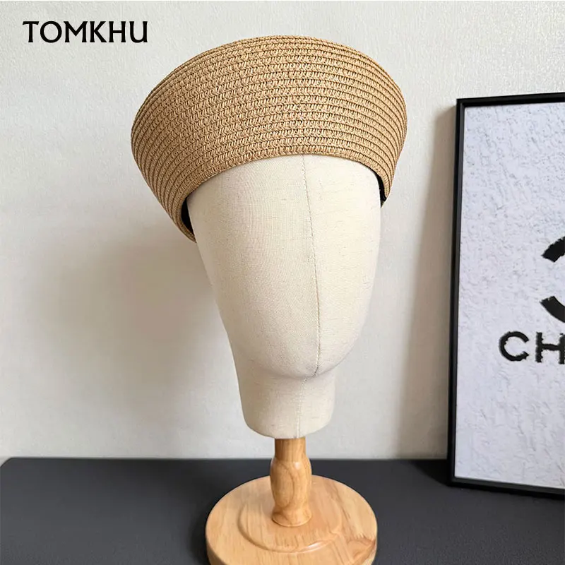 Classic Summer Flat Beret Paper Straw Hat for Women's Sun Hat Beach Hat Church Derby Party Beret Girl Cap Pillbox Hat
Classic Summer Flat Beret Paper Straw Hat for Women's Sun Hat Beach Hat Church Derby Party Beret Girl Cap Pillbox Hat
