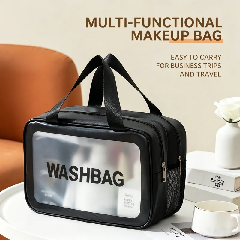 Large Capacity Travel Toiletries Bag for Men and Women Double Layer Wet Dry Separation Portable Cosmetic Organizer for Suitcase
Large Capacity Travel Toiletries Bag for Men and Women Double Layer Wet Dry Separation Portable Cosmetic Organizer for Suitcase