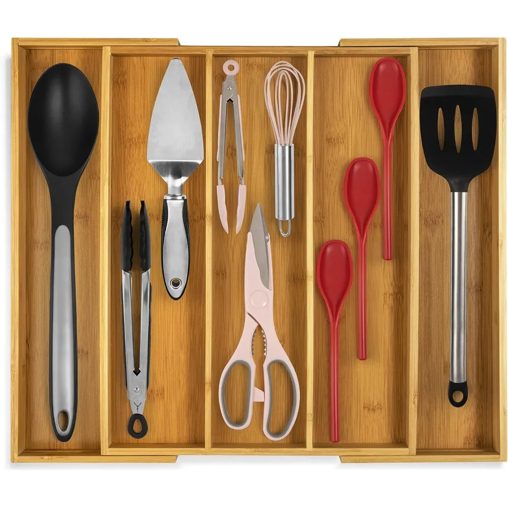 Kitchen Drawer Organizer - Expandable Utensil Drawer Organizer for Kitchen, Cutlery Tray & Silverware Organizer, 3-5 Slots - Ba
Kitchen Drawer Organizer - Expandable Utensil Drawer Organizer for Kitchen, Cutlery Tray & Silverware Organizer, 3-5 Slots - Ba