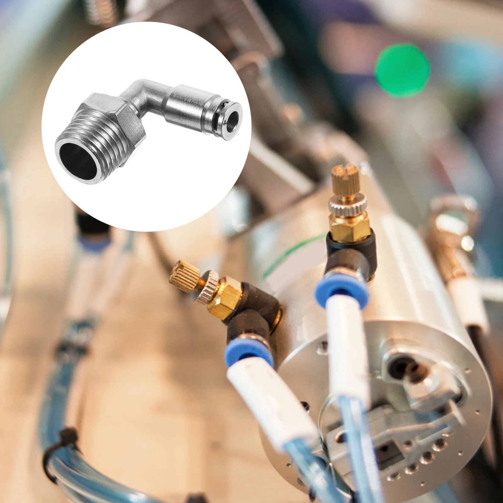Brass Push in Connector Fittings Nickel plated Copper Elbow Pe Pipe Compressor Pneumatic Parts 90 Degree High Pressure
Brass Push in Connector Fittings Nickel plated Copper Elbow Pe Pipe Compressor Pneumatic Parts 90 Degree High Pressure