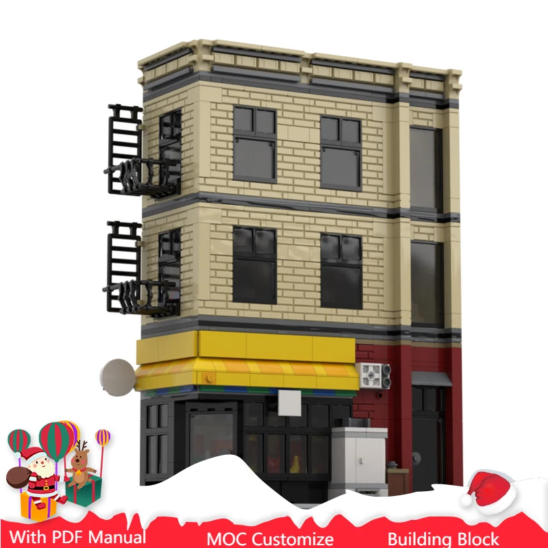 1211 PCS MOC City Street Views Modular Apt & Deli Building Blocks Diy Educational Assembly Children Toys Birthday Christmas Gift
1211 PCS MOC City Street Views Modular Apt & Deli Building Blocks Diy Educational Assembly Children Toys Birthday Christmas Gift