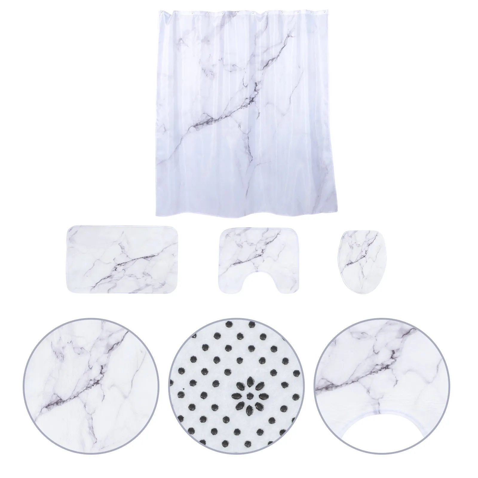 Washable Bath Mats for Bathroom by Non-slip Back Water Proof Curtain Shower Waterproof Anti-skid Pad Floor
Washable Bath Mats for Bathroom by Non-slip Back Water Proof Curtain Shower Waterproof Anti-skid Pad Floor