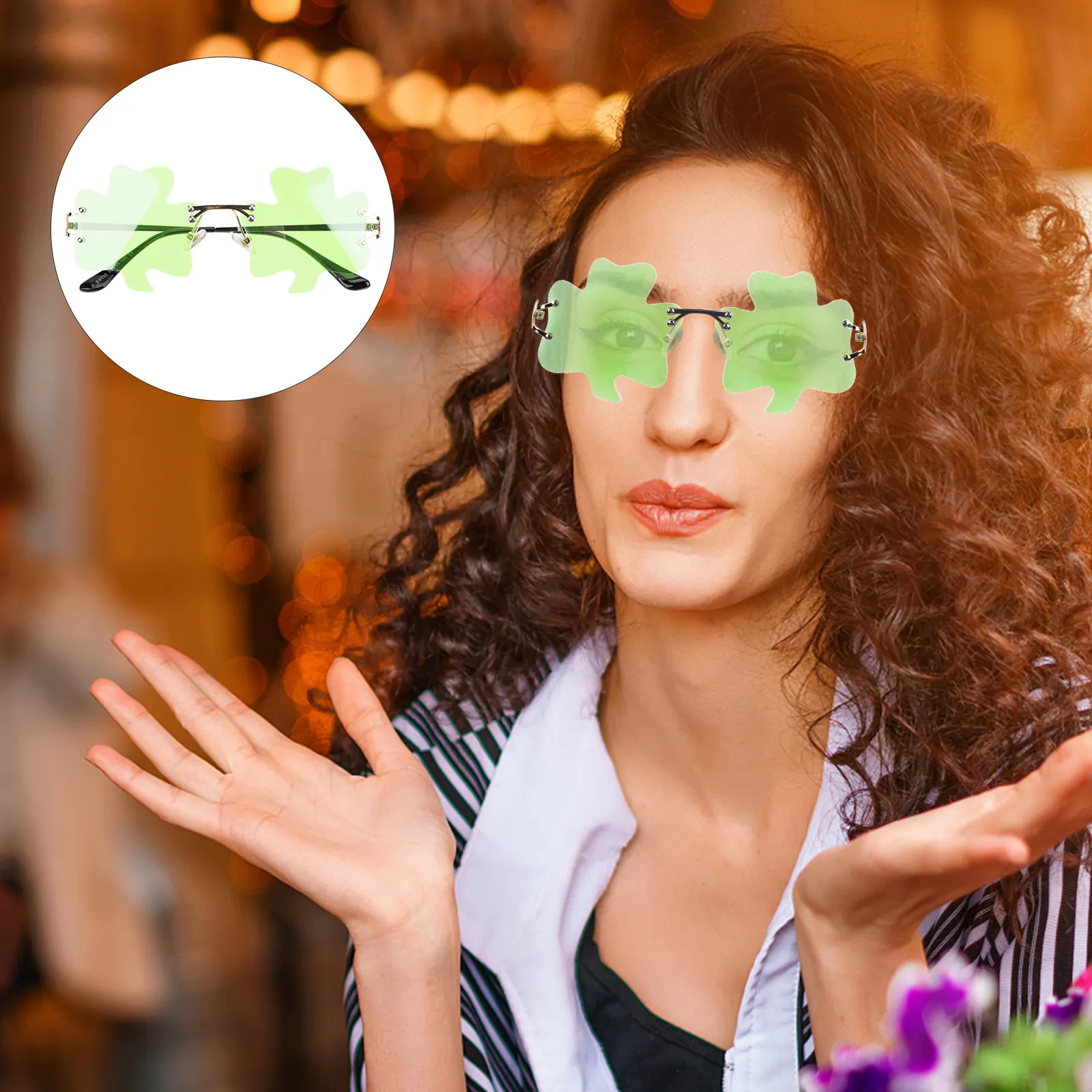 1Pair St. Patrick's Day Glasses Shamrock Decorative Eyewear for Costume Parties Bar Hopping Festival Photos Irish Themed Party
1Pair St. Patrick's Day Glasses Shamrock Decorative Eyewear for Costume Parties Bar Hopping Festival Photos Irish Themed Party