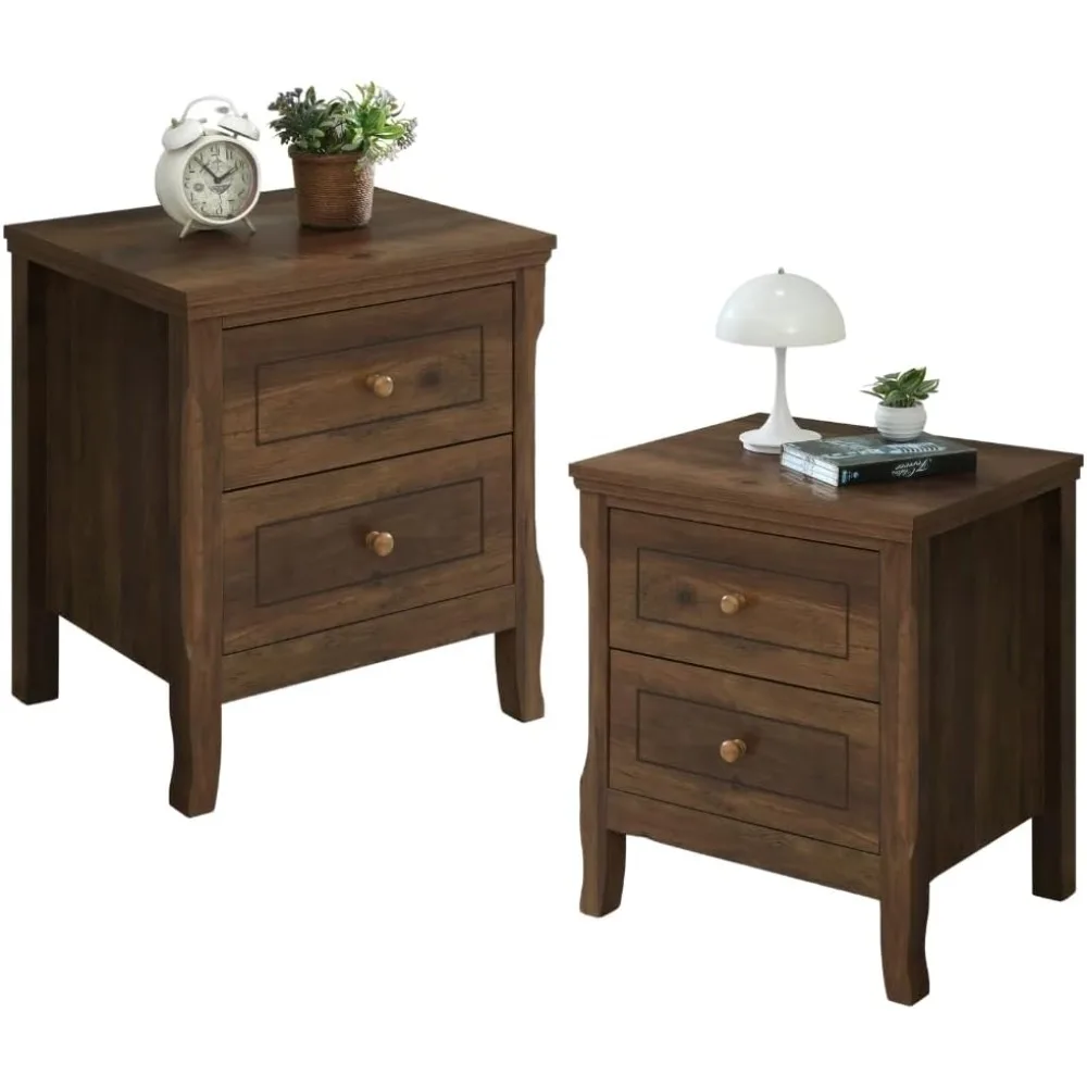 Porter Nightstand Set of 2, 18.9" Modern Side Table, 2 Drawers End Table w/Storage, Bedside Table for Bedroom, Living Room, Curv
Porter Nightstand Set of 2, 18.9" Modern Side Table, 2 Drawers End Table w/Storage, Bedside Table for Bedroom, Living Room, Curv
