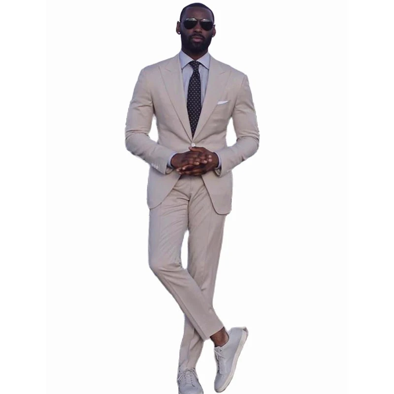 2 Piece Business Men Suits Peaked Lapel One Button Classic Prom Slim Fit Blazer Jacket Groom Tuxedos Wedding Suits for Men Terno
2 Piece Business Men Suits Peaked Lapel One Button Classic Prom Slim Fit Blazer Jacket Groom Tuxedos Wedding Suits for Men Terno