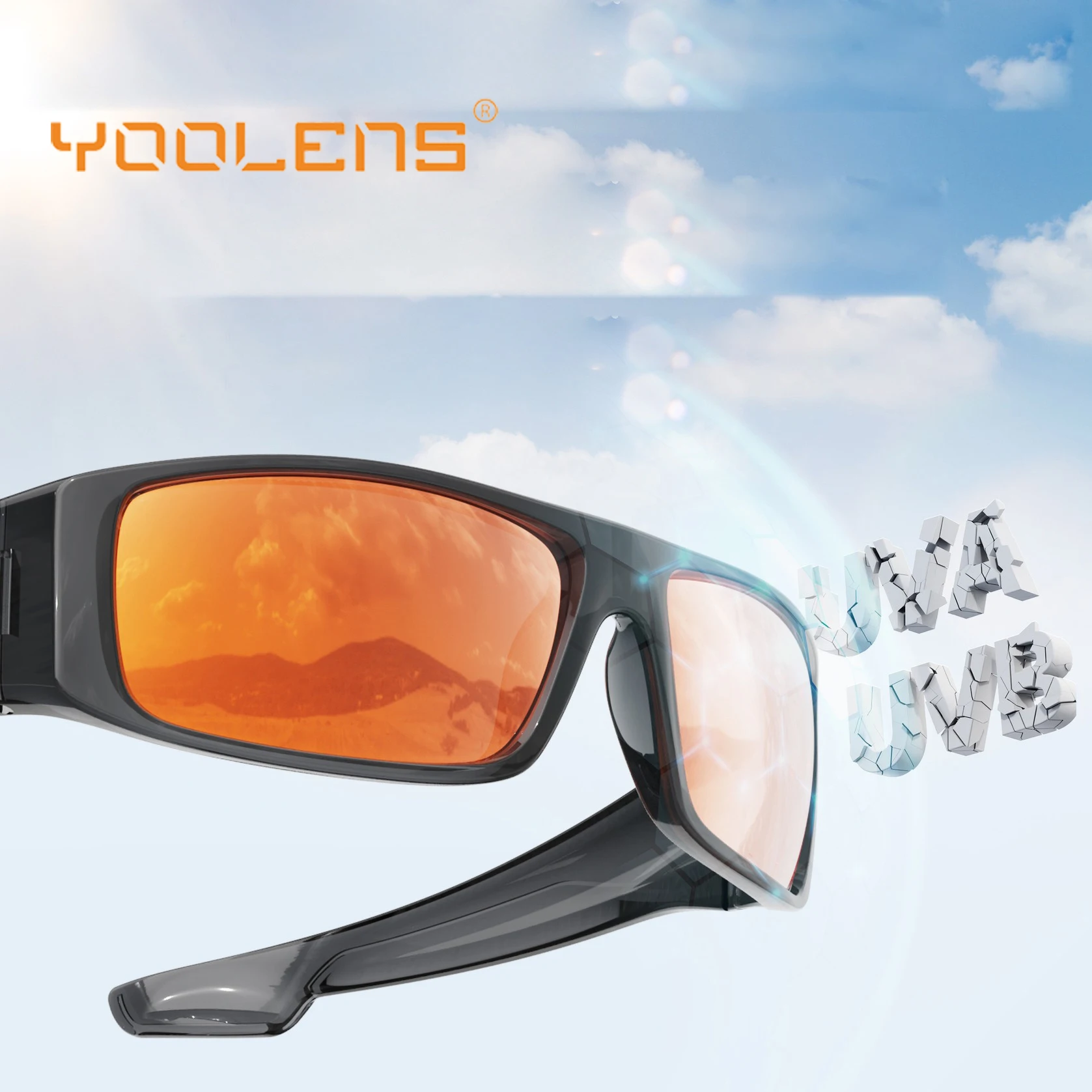 YOOLENS TR90 Mountain Climbing Fishing Sports Glasses European American Style Outdoor Protection Polarized Sunglasses YKM-Y273
YOOLENS TR90 Mountain Climbing Fishing Sports Glasses European American Style Outdoor Protection Polarized Sunglasses YKM-Y273