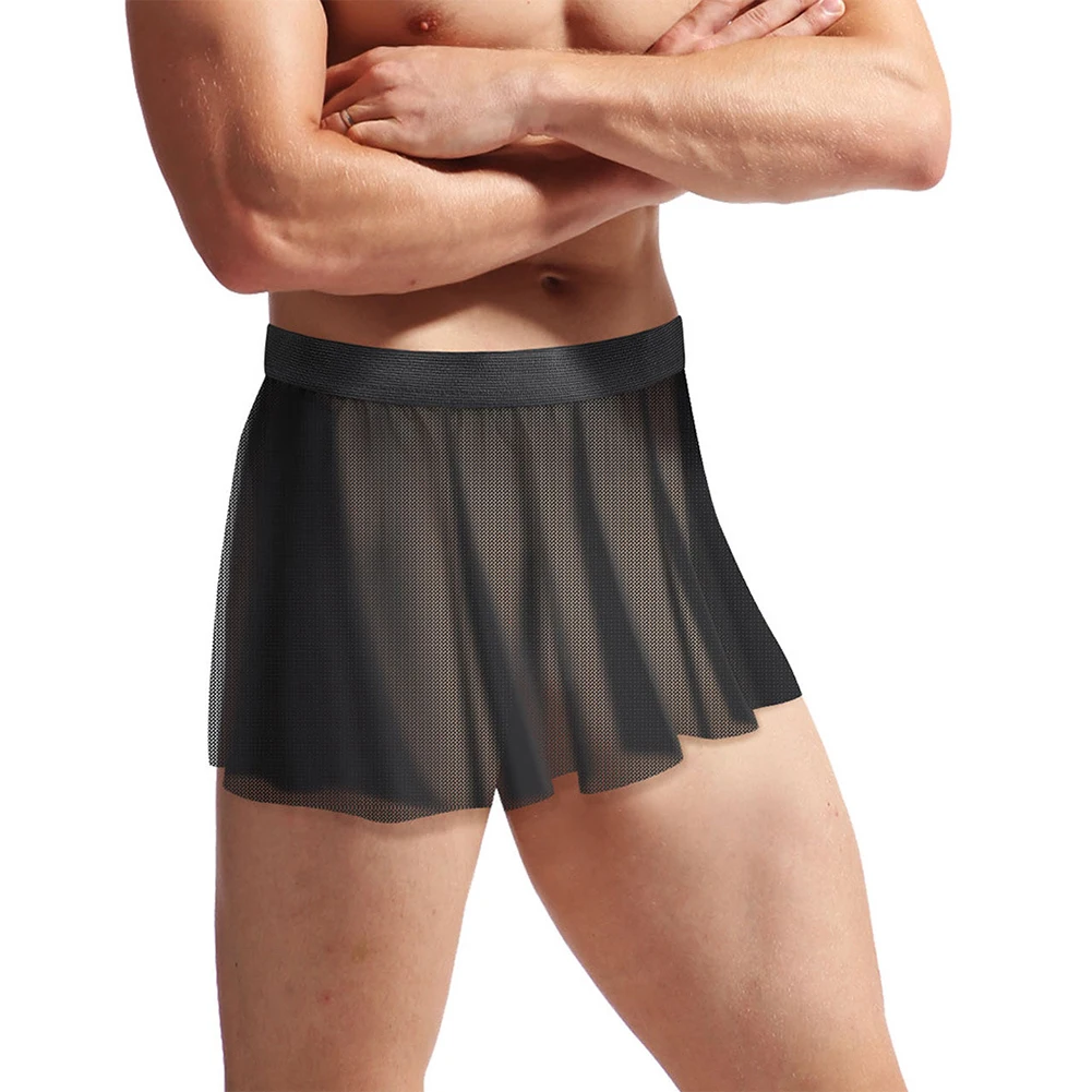 Mens Sexy Skirt Mesh Pleated Skirt Low Rise Lace Mesh Crossdressing- Short Pleated Skirts See Through Boxer Shorts Skirts
Mens Sexy Skirt Mesh Pleated Skirt Low Rise Lace Mesh Crossdressing- Short Pleated Skirts See Through Boxer Shorts Skirts