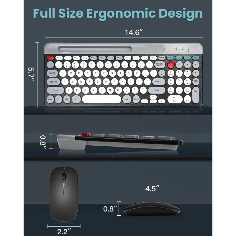 Dual mode wireless Bluetooth card slot keyboard and mouse set retro punk style round key cap charging office
Dual mode wireless Bluetooth card slot keyboard and mouse set retro punk style round key cap charging office