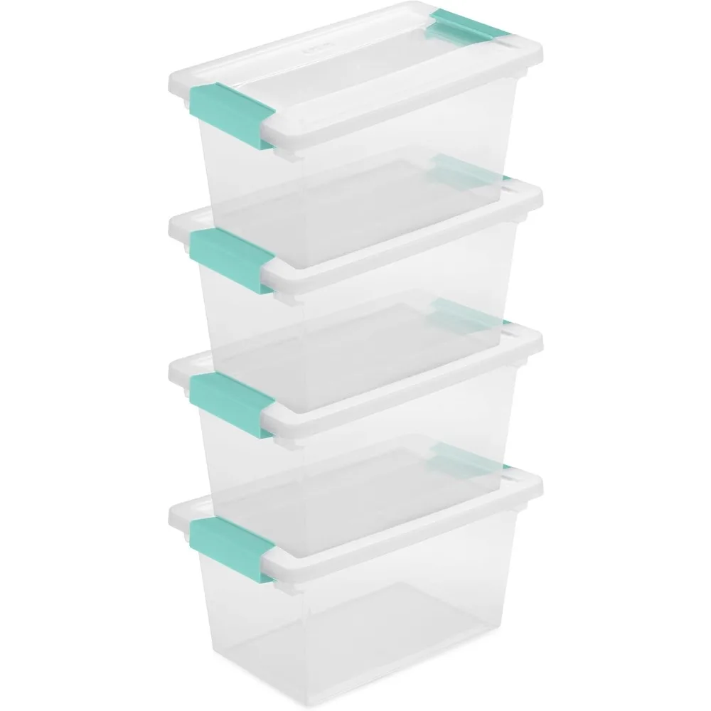 16-Pack Clip Box, Stackable Clear Plastic Bins with Latching Lids, Medium - Writing, Arts or Crafts Supplies Storage Containers
16-Pack Clip Box, Stackable Clear Plastic Bins with Latching Lids, Medium - Writing, Arts or Crafts Supplies Storage Containers
