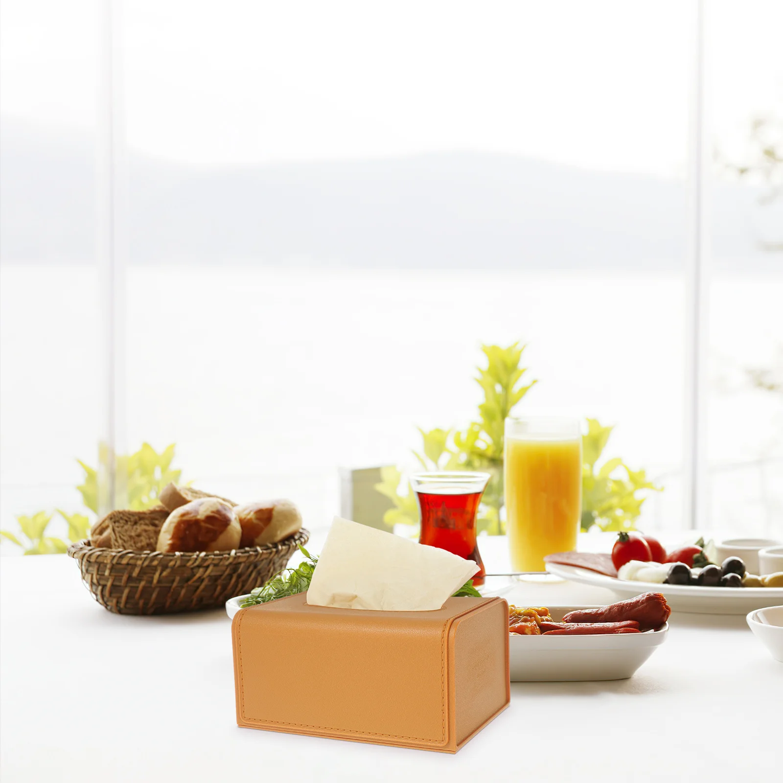 Tissue Box Holder with Imitation Texture Smooth Portable Napkin Dispenser for Car Desk Bathroom Office Home Decorative
Tissue Box Holder with Imitation Texture Smooth Portable Napkin Dispenser for Car Desk Bathroom Office Home Decorative