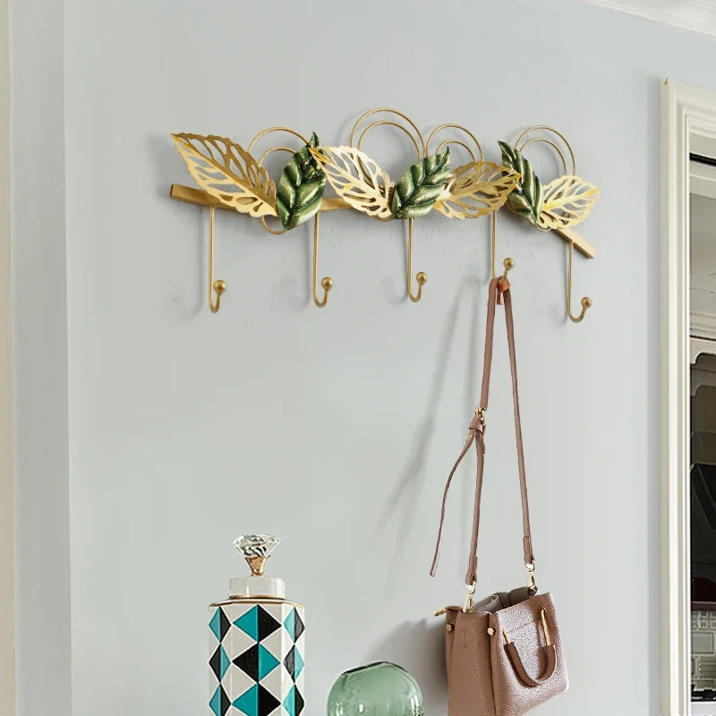 Iron Art Leaf Decorative Hook Wall Hanging Storage Five Hooks Home Decoration Accessories Clothes Cap Hook Pendant Wall Shelf
Iron Art Leaf Decorative Hook Wall Hanging Storage Five Hooks Home Decoration Accessories Clothes Cap Hook Pendant Wall Shelf