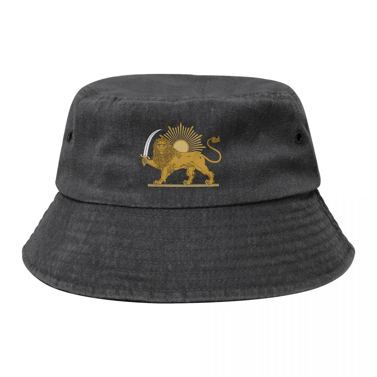 Lion and Sun Persian Emblem Bucket Hat Sun Cap beach hat hiking hat summer Sun Hats For Women Men's
Lion and Sun Persian Emblem Bucket Hat Sun Cap beach hat hiking hat summer Sun Hats For Women Men's