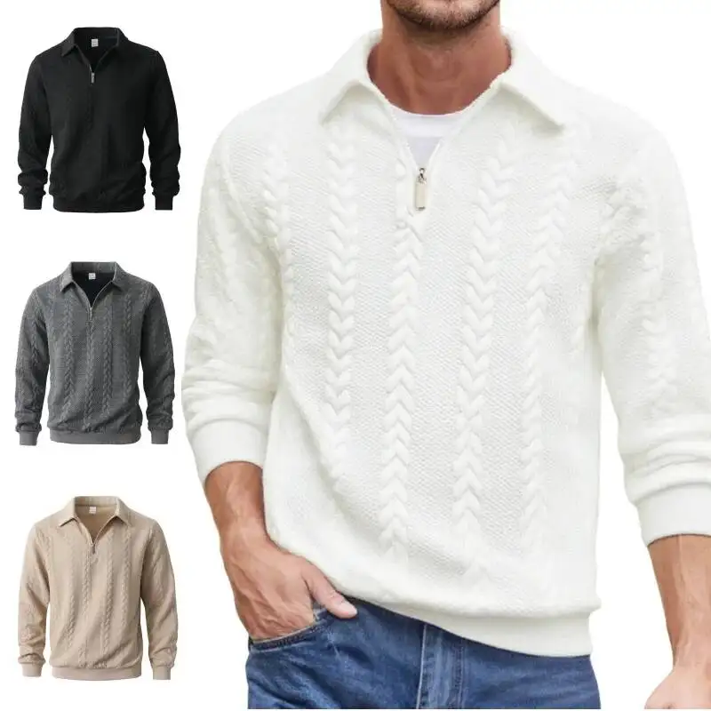 Spring Autumn New European American Semi-Opening Zipper Lapel Pullover Hoodie, Casual And Versatile Men's Hoodie
Spring Autumn New European American Semi-Opening Zipper Lapel Pullover Hoodie, Casual And Versatile Men's Hoodie