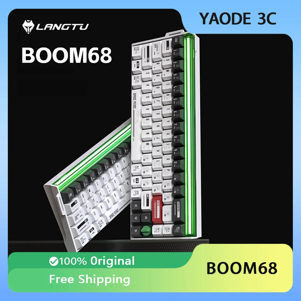 LANGTU BOOM68 Клавиатура с магнитным переключателем, трехрежимная беспроводная двойная 8k, скорость погружения, длительный срок службы, пользовательская игровая клавиатура для киберспорта
LANGTU BOOM68 Клавиатура с магнитным переключателем, трехрежимная беспроводная двойная 8k, скорость погружения, длительный срок службы, пользовательская игровая клавиатура для киберспорта