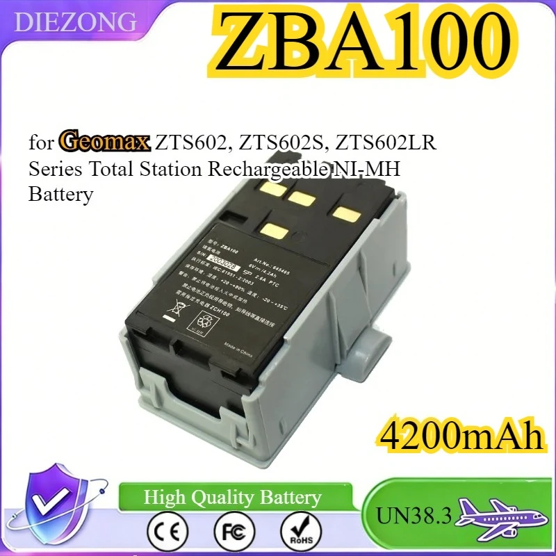 ZBA100 Battery for Geomax ZTS602, ZTS602S, ZTS602LR Series Total Station Rechargeable NI-MH Battery
ZBA100 Battery for Geomax ZTS602, ZTS602S, ZTS602LR Series Total Station Rechargeable NI-MH Battery