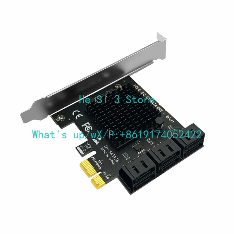 4-Port hard disk expansion card PCI-E to SATA3.0 adapter card Synology 6Gb NAS server pass-through card
4-Port hard disk expansion card PCI-E to SATA3.0 adapter card Synology 6Gb NAS server pass-through card
