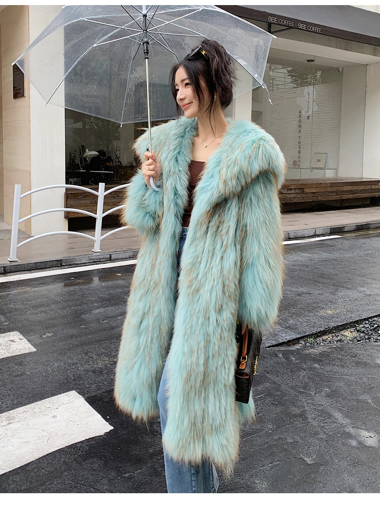 Raccon Dog Fur Real 100% Woven Woens Coat 2025 New Arrivel Long Jacket Winter Snow Coat Outdoor Street Luxury Wear Trench Coats
Raccon Dog Fur Real 100% Woven Woens Coat 2025 New Arrivel Long Jacket Winter Snow Coat Outdoor Street Luxury Wear Trench Coats