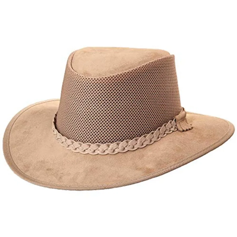 Breeze Leather Mesh Sun Hat for Outdoors Wide Brim, UPF50, Breathable Adjustable Tan and Grey
Breeze Leather Mesh Sun Hat for Outdoors Wide Brim, UPF50, Breathable Adjustable Tan and Grey