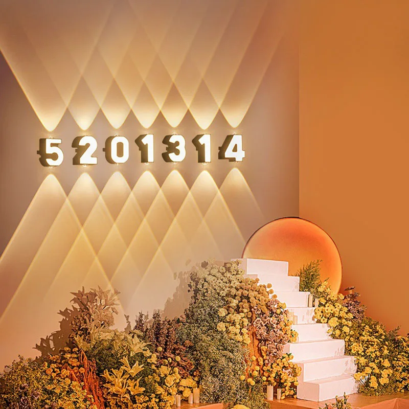 Outdoor IP65 Waterproof Wall Lamp Modern Numeric Model Wall Light Indoor Light Home Decor Advertising Character Garden Courtyard
Outdoor IP65 Waterproof Wall Lamp Modern Numeric Model Wall Light Indoor Light Home Decor Advertising Character Garden Courtyard