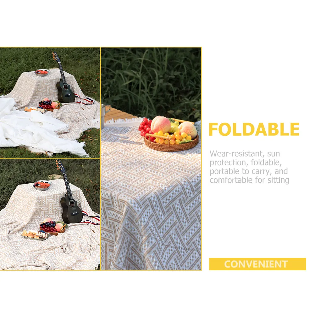 Tassel Bedside Rug Large Polyester Cotton Camping Picnic Blanket Portable Lawn Beach Mat Foldable Easy Clean Outdoor Activities
Tassel Bedside Rug Large Polyester Cotton Camping Picnic Blanket Portable Lawn Beach Mat Foldable Easy Clean Outdoor Activities