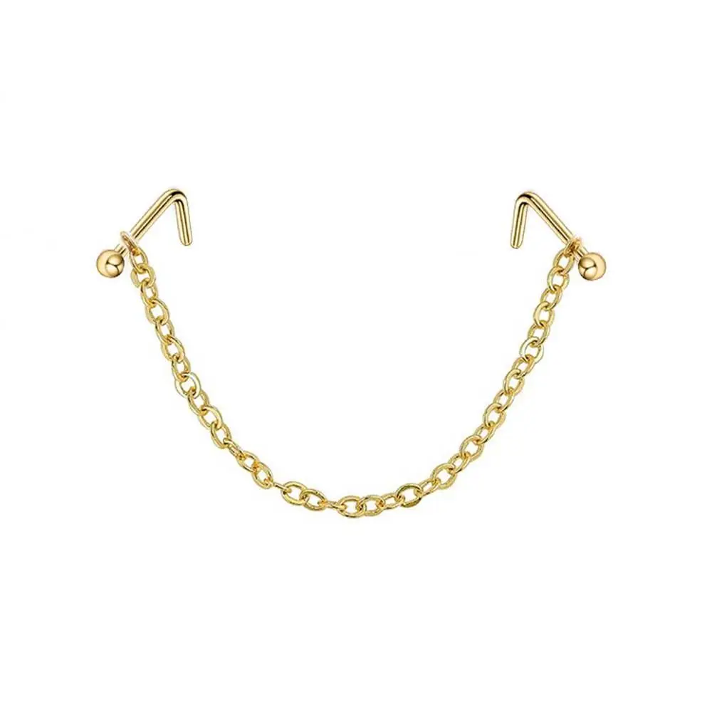 Hip Hop Rhinestones Love Heart Chain Stainless Steel Nostril Ball Septum Rings Double Nose Chain Nose Piercing Ring Nose Stud
Hip Hop Rhinestones Love Heart Chain Stainless Steel Nostril Ball Septum Rings Double Nose Chain Nose Piercing Ring Nose Stud