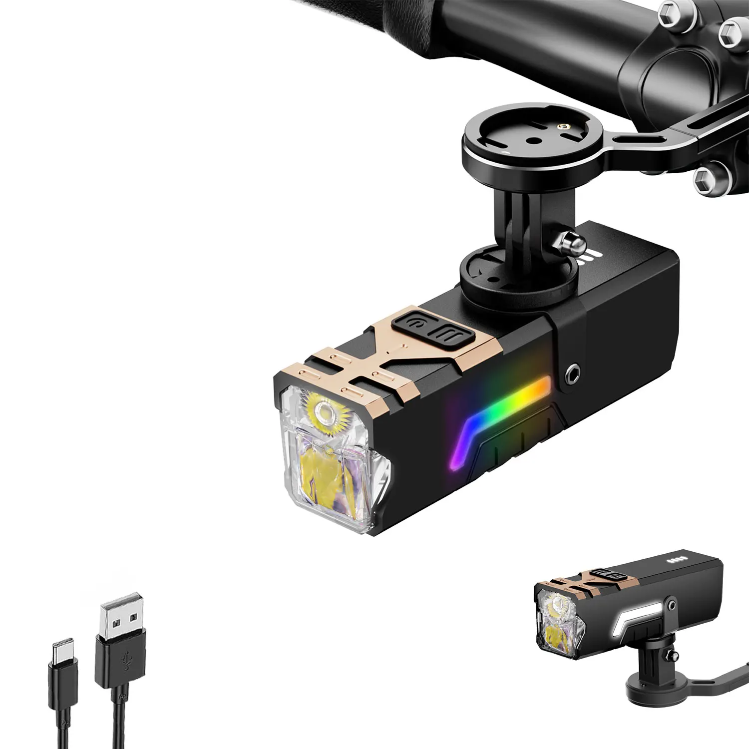 SkyFire 2000 Lumen Bike Light USB C Rechargeable, 4000mAh LED Bicycle Headlight with Power Display, 8 Modes & Side Light Design for Mountain & Road Bikes
SkyFire 2000 Lumen Bike Light USB C Rechargeable, 4000mAh LED Bicycle Headlight with Power Display, 8 Modes & Side Light Design for Mountain & Road Bikes